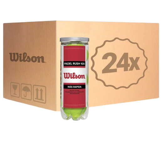 Cajón de 24 Botes de Bolas Wilson Rush 100
