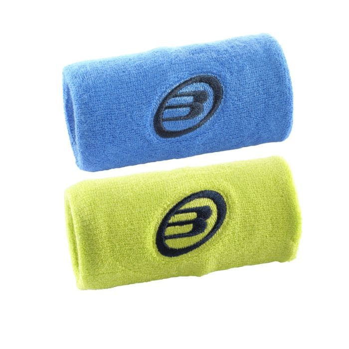 Muñequeras Bullpadel BPMU252 Azul Tinta/Amarillo Fluor 2 unidades