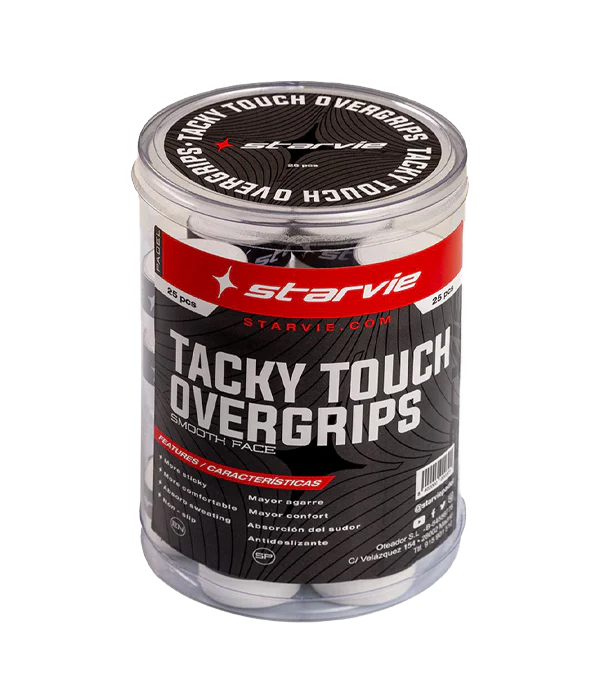 Cubo Overgrips Starvie Tacky Touch Padel 25 unidades