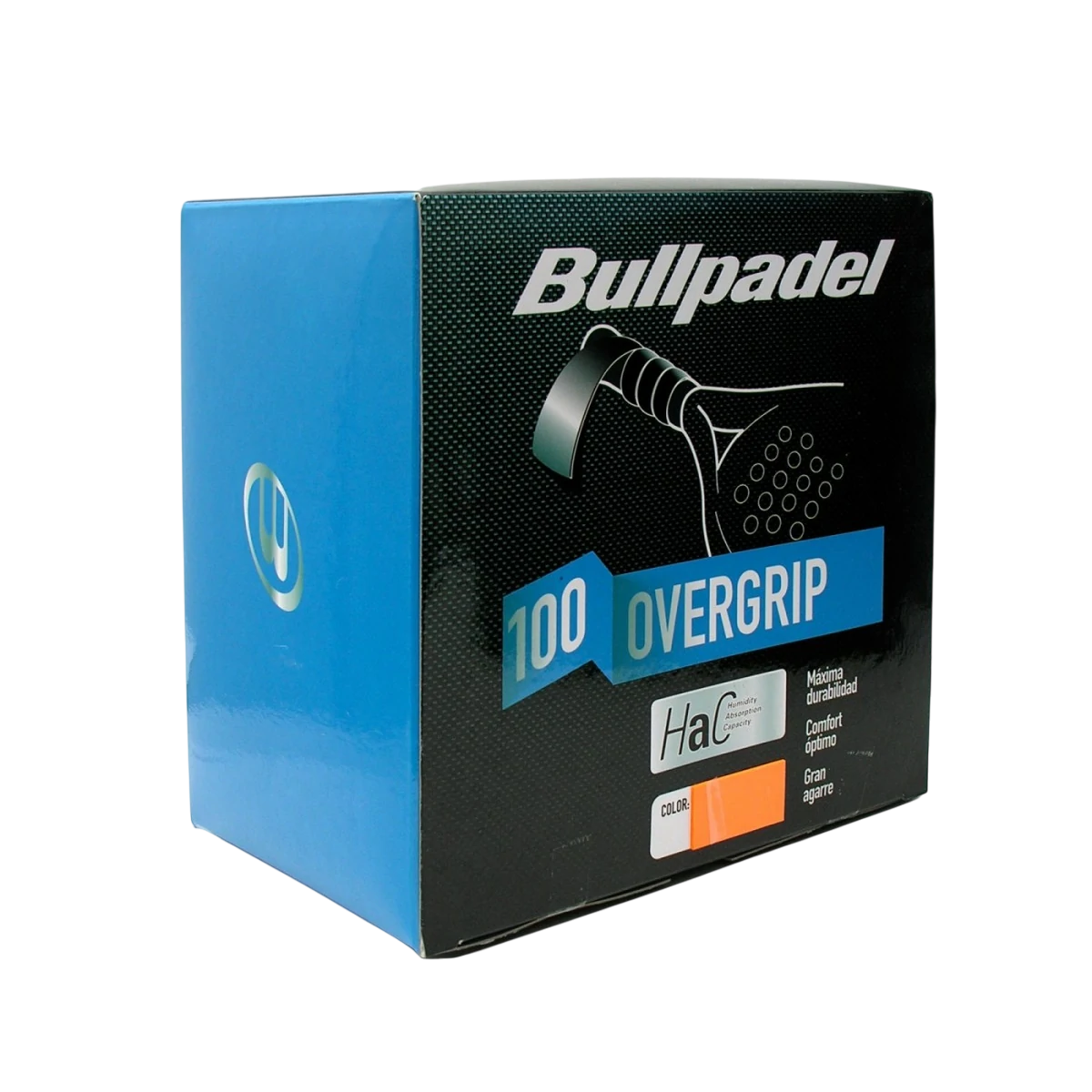 Caja Overgrips Bullpadel Hac Naranja 100 Unidades