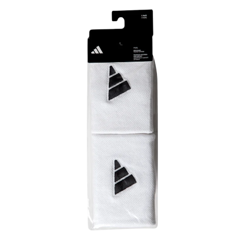 Muñequeras Adidas Blanco/Negro 2 unidades