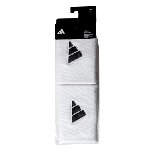 Muñequeras Adidas Blanco/Negro 2 unidades
