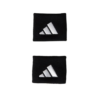 Muñequeras Adidas Pequeñas Negro/Blanco 2 unidades