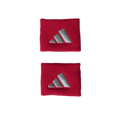Muñequeras Adidas Pequeñas Rojo/Gris 2 unidades