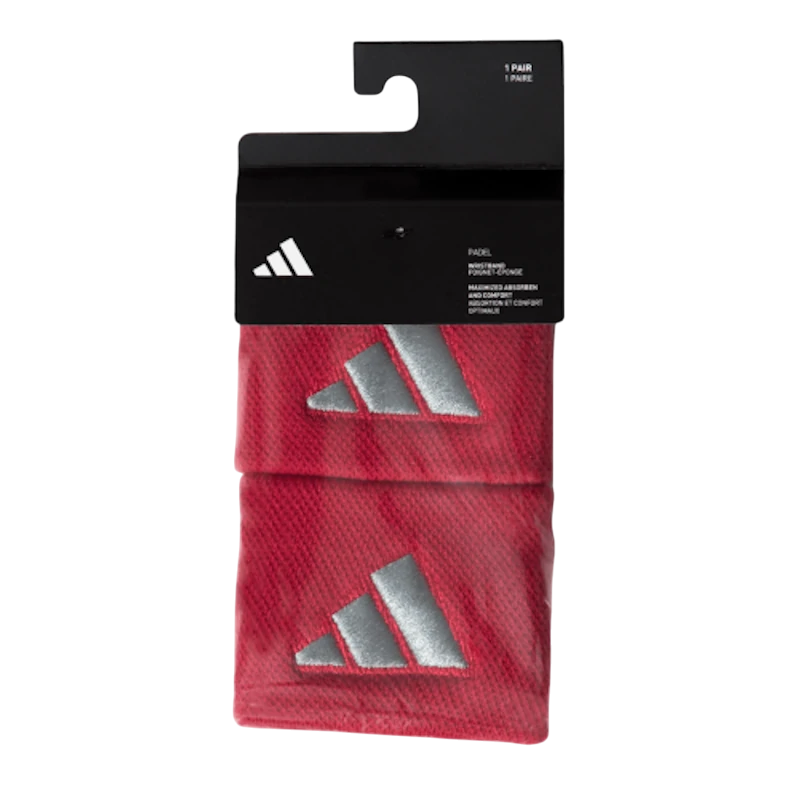 Muñequeras Adidas Pequeñas Rojo/Gris 2 unidades