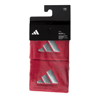Muñequeras Adidas Pequeñas Rojo/Gris 2 unidades