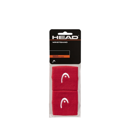 Muñequeras Head 2.5 Rojo 2025 2 unidades