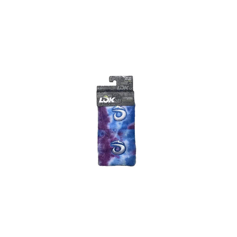 Muñequeras Lok Tyedye Azul 2 unidades