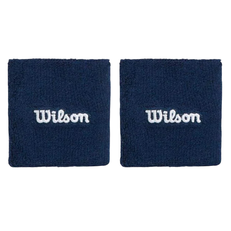 Muñequeras Wilson Azul Marino 2 unidades