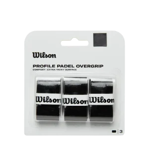 Pack 3 Wilson Profile Padel Overgrips Comfort Negro