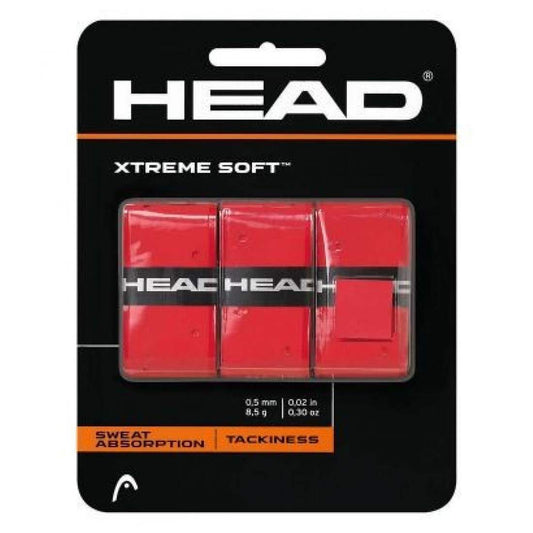Pack 3 Overgrips Head Extreme Soft Rojo