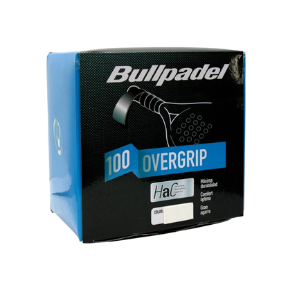 Caja de overgrips Bullpadel Hac Blanco 100 unidades