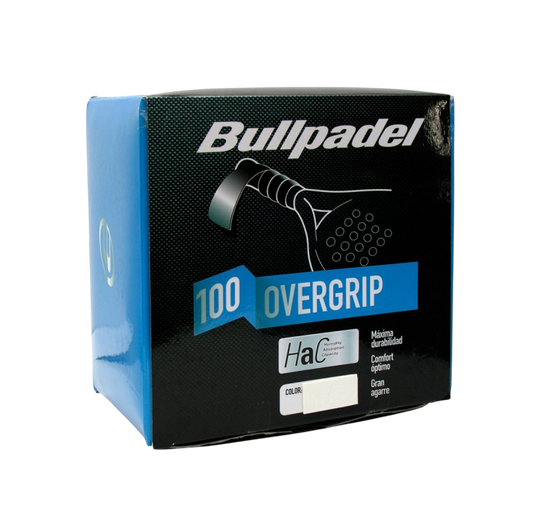 Caja de overgrips Bullpadel Hac Blanco 100 unidades