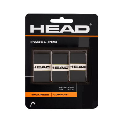 Pack 3 Overgrips Head Padel Pro Negro