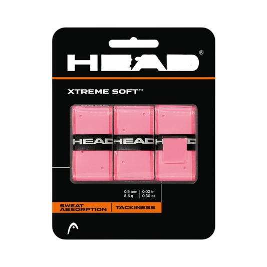 Pack 3 Overgrips Head Extreme Soft Rosa